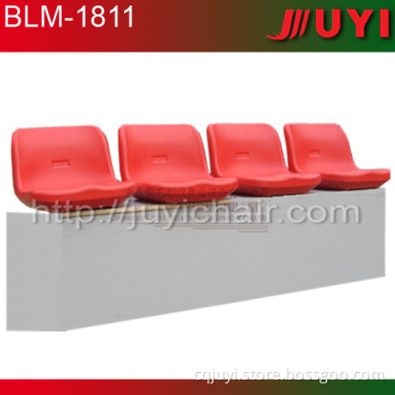 BLM-1811 Salin stadium chair sports seating gym seating plastic seat fixed seating with middle backrest